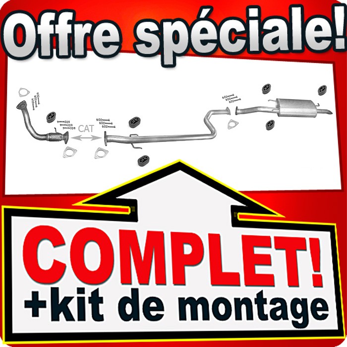Ligne pot d'échappement Rover 45 2.0 iDT pour réparer les fuites de gaz