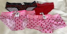 Victoria  s Secret-Pink set of 3 Cotton Bikinis  1 Boyshort Size S/P  117
