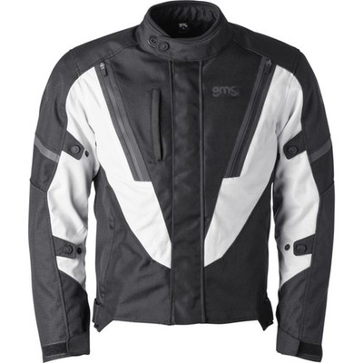 Herren Textiljacke XL - GMS Avon WP - wasserdicht atmungsaktiv schwarz-weiß