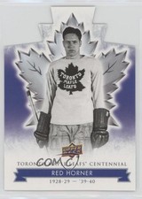 2017 Upper Deck Toronto Maple Leafs Centennial Blue Die-Cut Red Horner HOF 0d7y