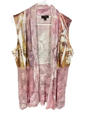 Vtg 90s Y2K Cal Style Top L Lace Fairycore Ditzy Grunge Coquette Romantic