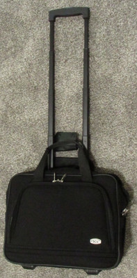 Ascot Travel Computer Rolling Bag extension handle 16'' x 14'' 3 compartment