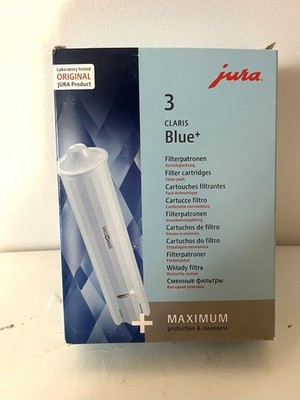 Jura 24231 Filter Cartridge Claris Blue+ Water Filter - Set of 3.
