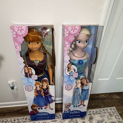 RARE Disney Frozen My Size Elsa & Anna Doll Set