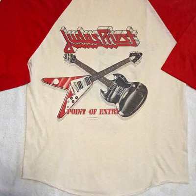 1981 Authentic Judas Priest World Wide Blitz Shirt Size L