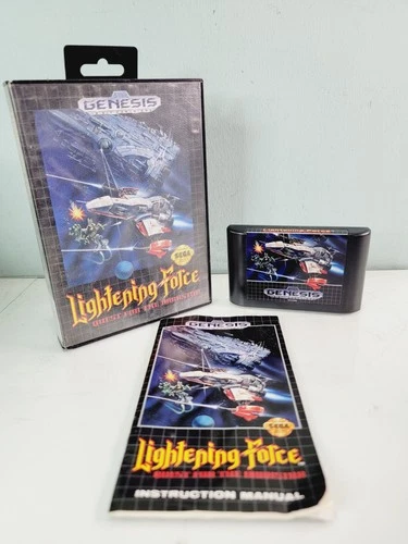 Lightening Force: Quest for the Darkstar (Sega Genesis) Complete CIB Excellent