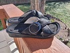 WOMENS ALEGRIA VANYA  NIGHT VISION BLACK SLIDE SANDALS SZ 38/8 VYA 7410 — photo 1