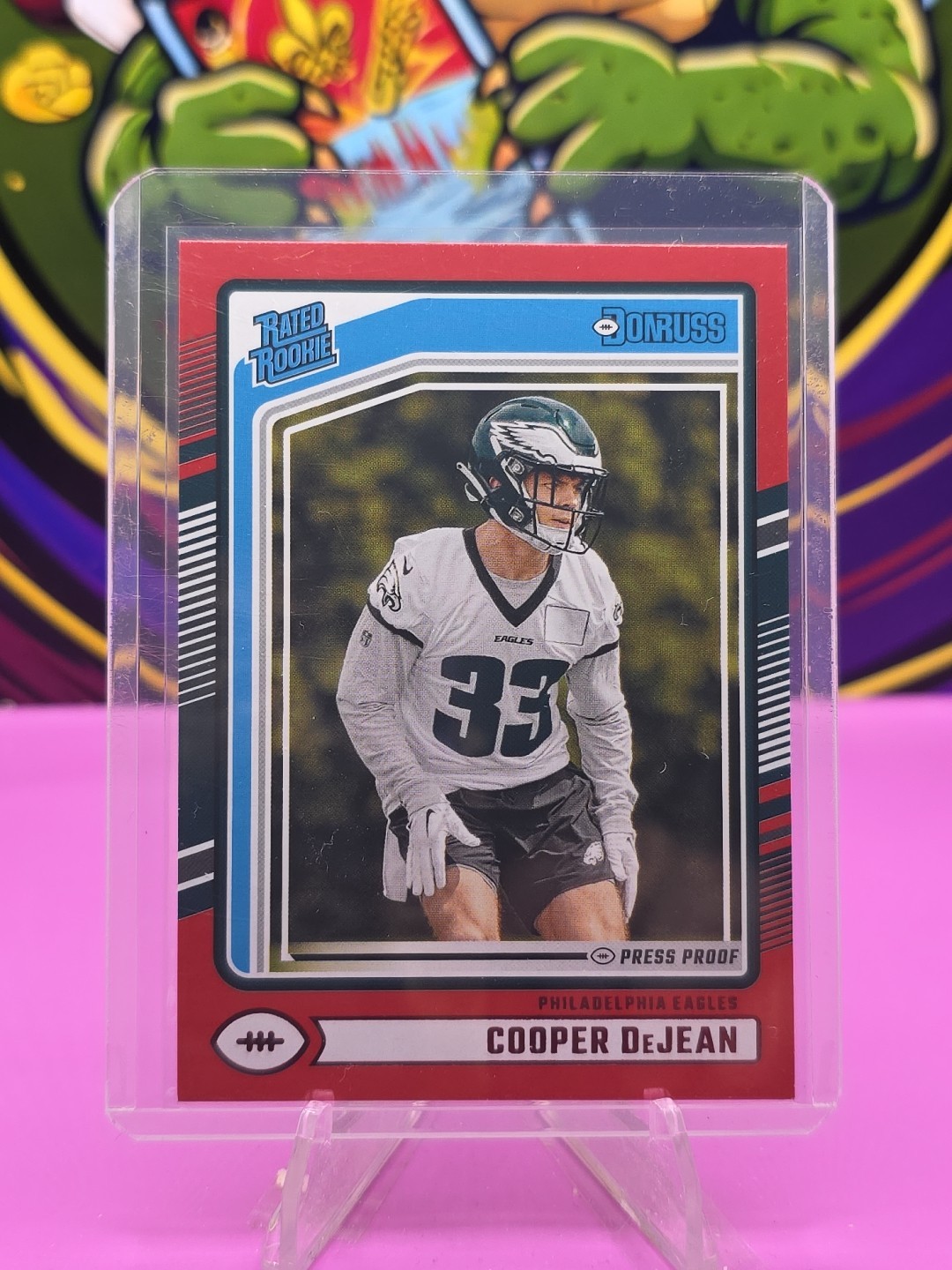 2024 Panini Donruss - Rated Rookie Cooper DeJean #305 Press Proof Red (RC)