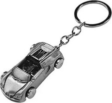 3D Racing Car Keychain, Creative Metal Key Fob Holder for Auto K Color: Silver