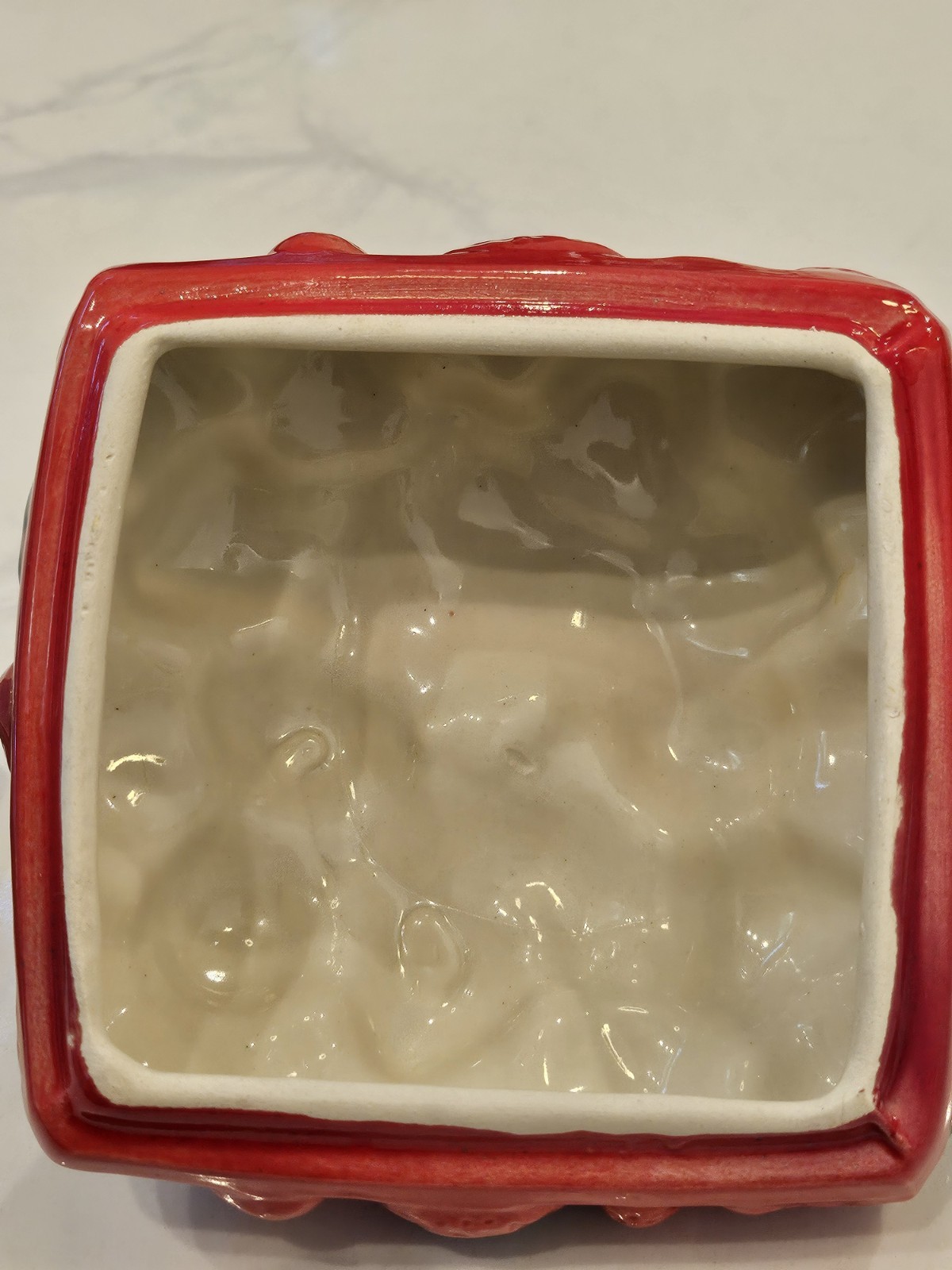 Vintage HOUSE OF WEBSTER 8" 2 Pc Basket of Strawberries Canister Cookie Jar