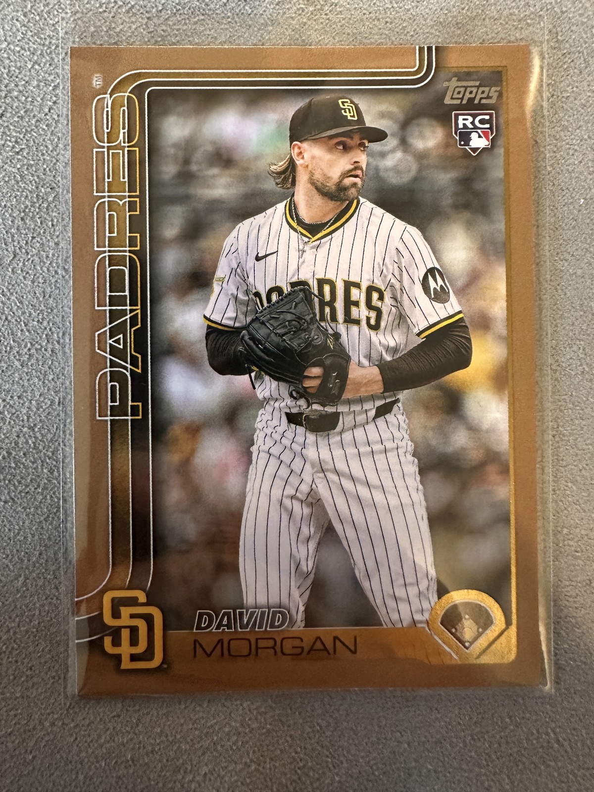 David Morgan 2025 Topps Update #US348 San Diego Padres Gold #/2025 Rookie