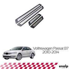 Chrome Door Sill Scuff Plate Guard Trim for  VW Passat B7 2010-2014 Stainless
