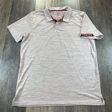 Oakley Gravity Polo Shirt Mens XL Red Gradiant Hydrolix Logo Short Sleeve Golf