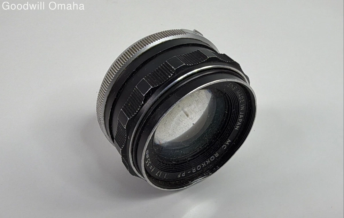 25+ Minolta Rokkor PF 55mm Focal Camera Lenses f/1.7 Maximum