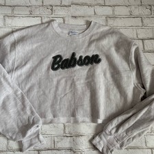 Vintage Champion Reverse Weave Crewneck XL Babson College Cropped Sweatshirt