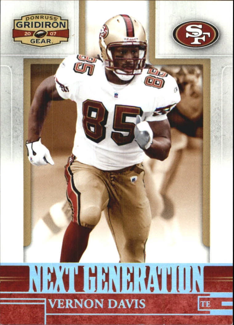 Vernon Davis trading card