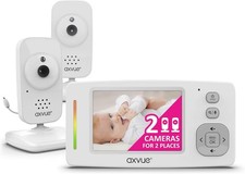 AXVUE E722 Video Baby Monitor Slim Handheld Non-Slip Design 2 Cameras New in Box