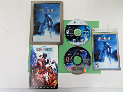 LOST PLANET EXTREME CONDITION STEEL BOOK XBOX 360 VIDEOGAME TESTED WORK COMPLETE