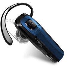 TOORUN Bluetooth Earpiece, M26 Headset Handsfree V5.0 Wireless Blue