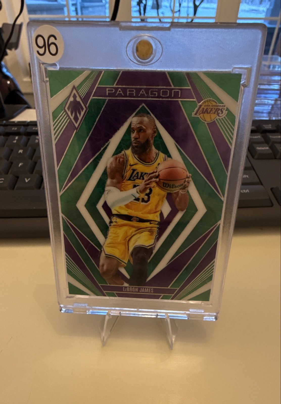 2023-24 Panini Phoenix - Paragon LeBron James #14 Green Lazer /175