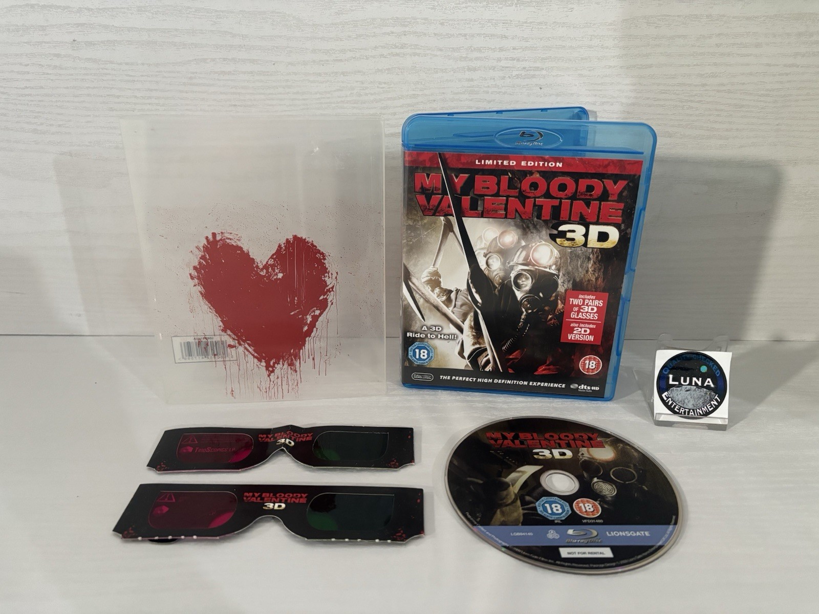 My Bloody Valentine (3d  Blu-ray) Limited Edition outer sleeve includes glasses