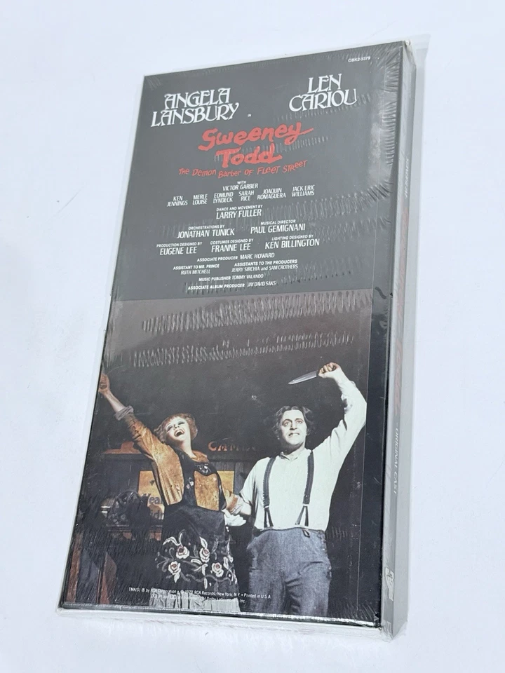 Sweeney Todd The Demon Barber of Fleet Street 1979 Cast Recording Cassettes - Image 2 of 4