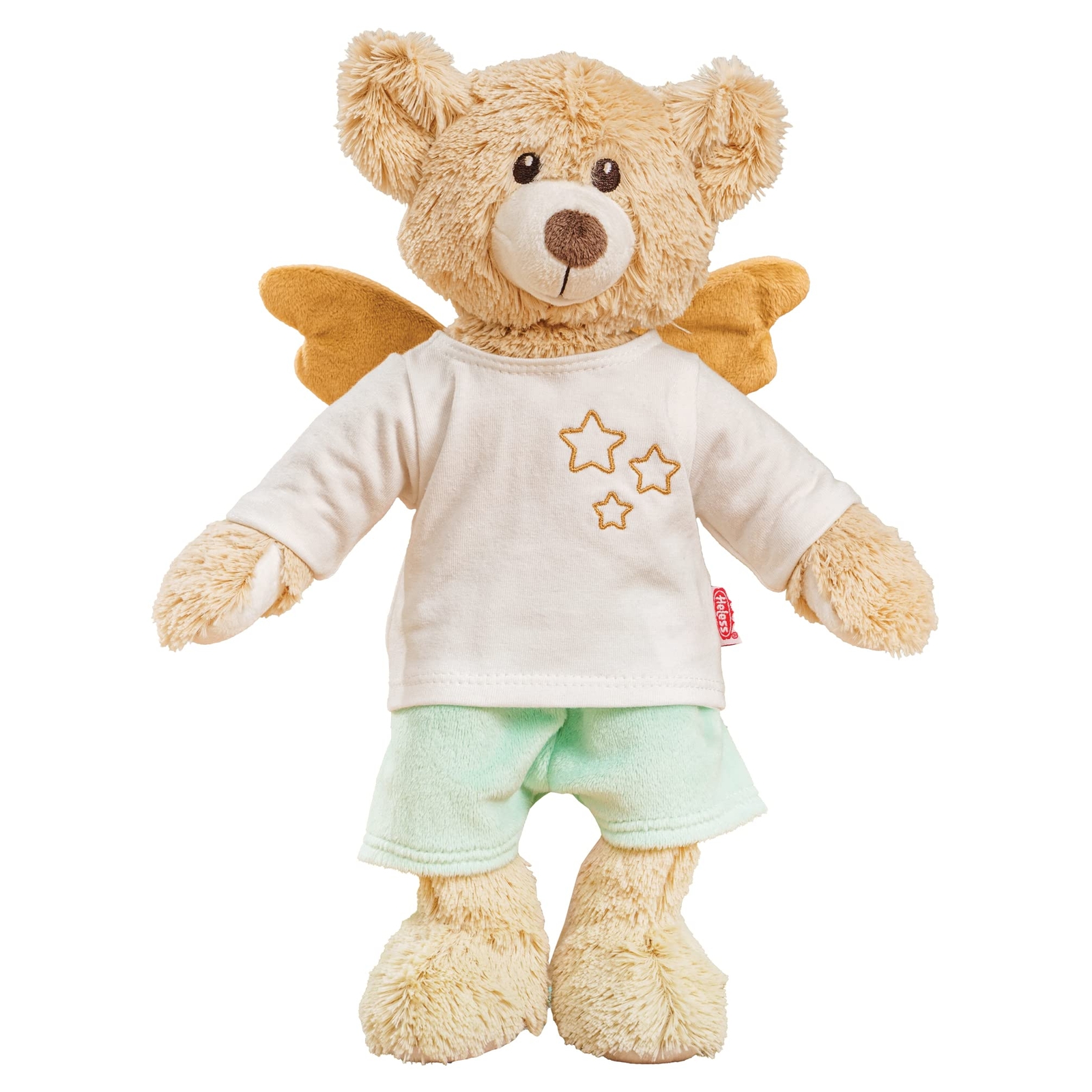 Heless 75 - Kuscheltier Teddy Hope mit Schutzengel-Outfit, ca. 32 cm großer Tedd