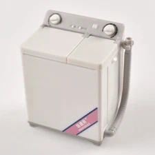 Dollhouse Miniatures Furniture Washing Machine Washer Retro Laundry Room 1/18