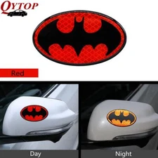 Red Batman Decal Car Rearview Mirror Body Side Fender Trunk Reflective Sticker