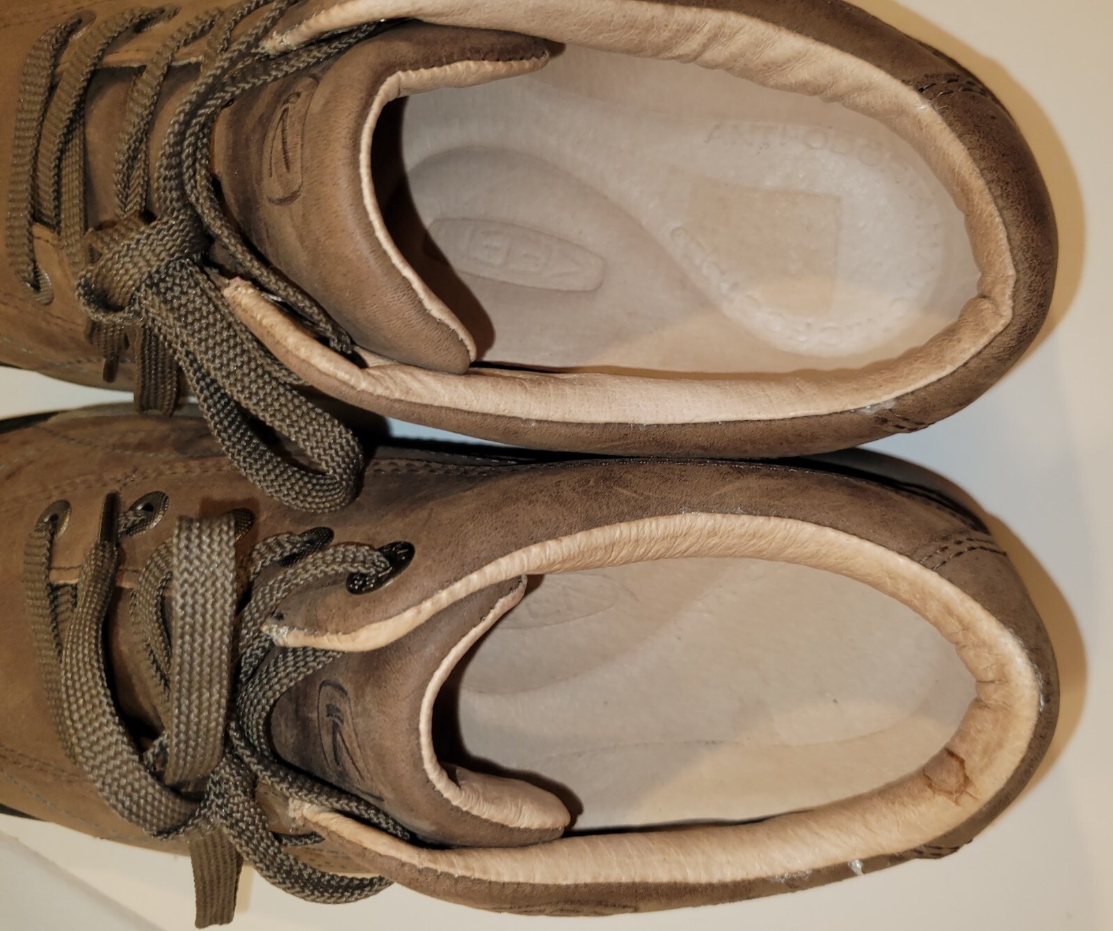 Scarpe Keen in pelle da donna Toyah stringate casual escursionismo passeggio marrone US 8