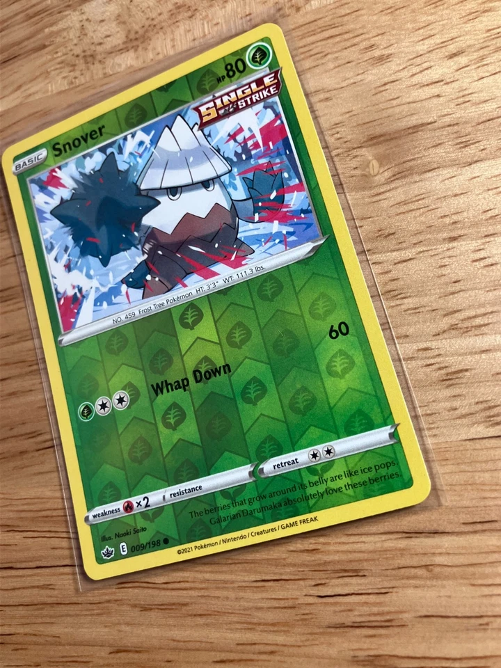 Snover 009/198 - Swsh06: Sword & Shield - Chilling Reign Reverse Holo - Image 2 of 3