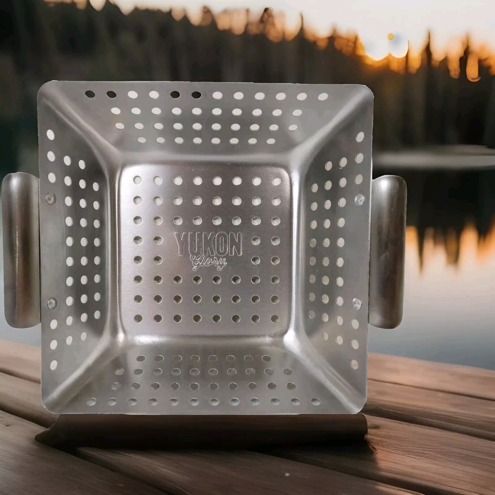 (Yukon Glory) 8"x8" (Grilling Basket) (Stainless Steel) (BBQ) Made Better