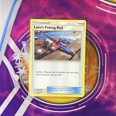 Lana's Fishing Rod - 195/236 - Uncommon (Sun & Moon: Cosmic Eclipse) Pokemon TCG