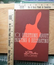 101 questions about painting & decorating lowe brothers paints & vanish 1933