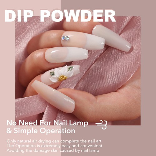 Nail Dipping Powder System French Manicure 7 piece DIP SET Starter Kit 9ml UK - Picture 11 of 12