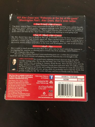 ALEX CROSS, RUN by James Patterson Audiobook on 5 CD's - Imagen 3 de 3