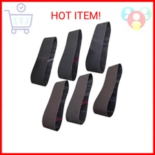 6 Pack 4 x 36 Inch Silicon Carbide Sanding Belts Assortment -120 240 400 600 800