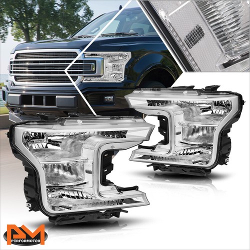 Amber Reflector Headlights Smoke Tinted Headlights With Amber Corner For 2004-2008 Ford F150 & Lincoln Mark LT Smoke Headlight Corner Reflector F150 - Foto 2
