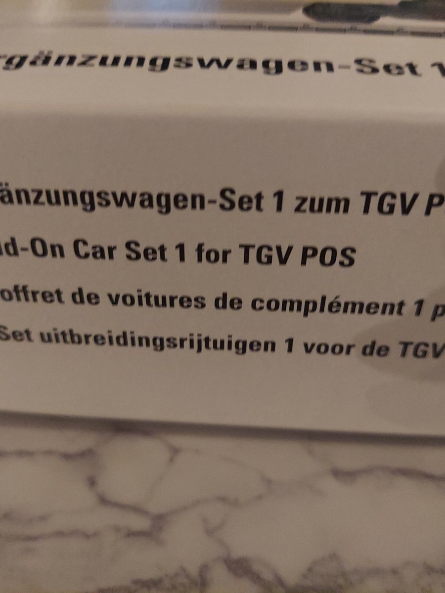 Märklin H0, coffret de 2 voitures TGV POS, Set 3, Epoque VI (D'occasion
