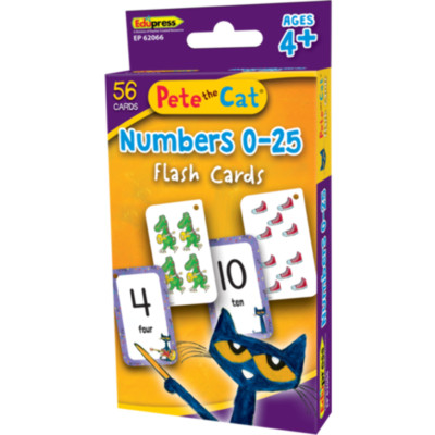 Teacher Created Resources Pete the Cat Numbers 0-25 Flash Cards (TCR62066)