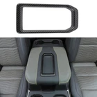 Armrest Storage Box Trim Cover For Chevy Silverado GMC Sierra 2019+ Carbon Fiber