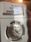 1962 proof  Franklin half dollar NGC PR67 cameo