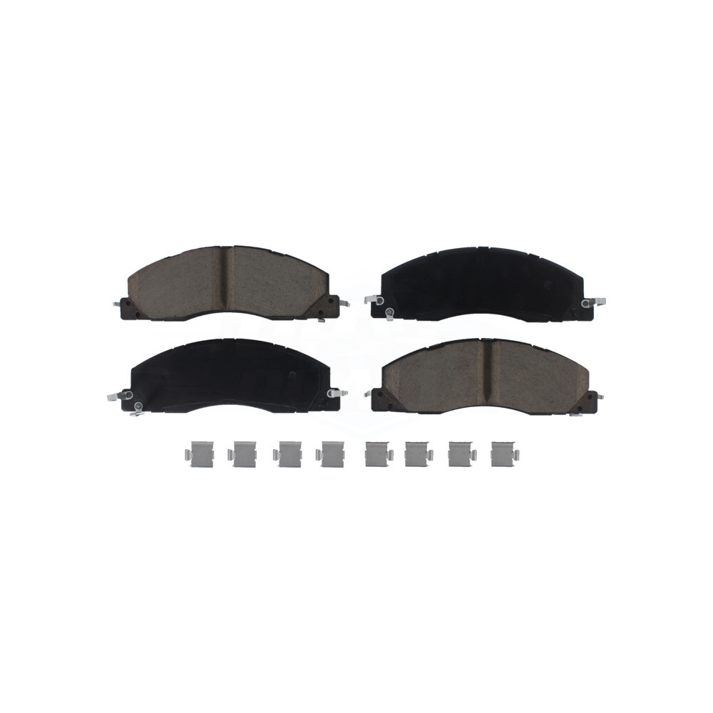 Front Ceramic Brake Pads And Rear Parking Shoes Kit For Ram 2500 3500