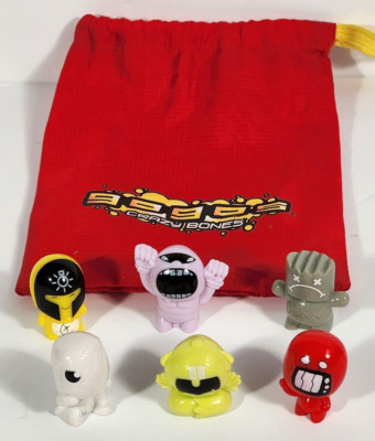 Gogos Crazy Bones Series 1 lot of 6 with bag Tut Codi Yuda Hiro Mochi Shizuoka