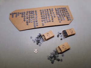 212 pcs Vintage Unused Acro? Numbers 1-25 Tacks Nails Pins Window Marker 4 Sets