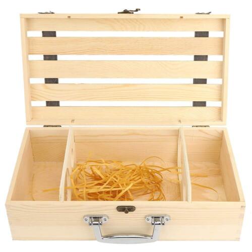 Double Bottle Wooden Wine Gift Box Hollow Design Red Wine Accessory Container - Picture 3 of 9