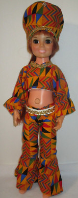 Groovy  18'' NO Doll Ideal Crissy African Zulu Tribal Outfit Pants Shirt Belt Hat