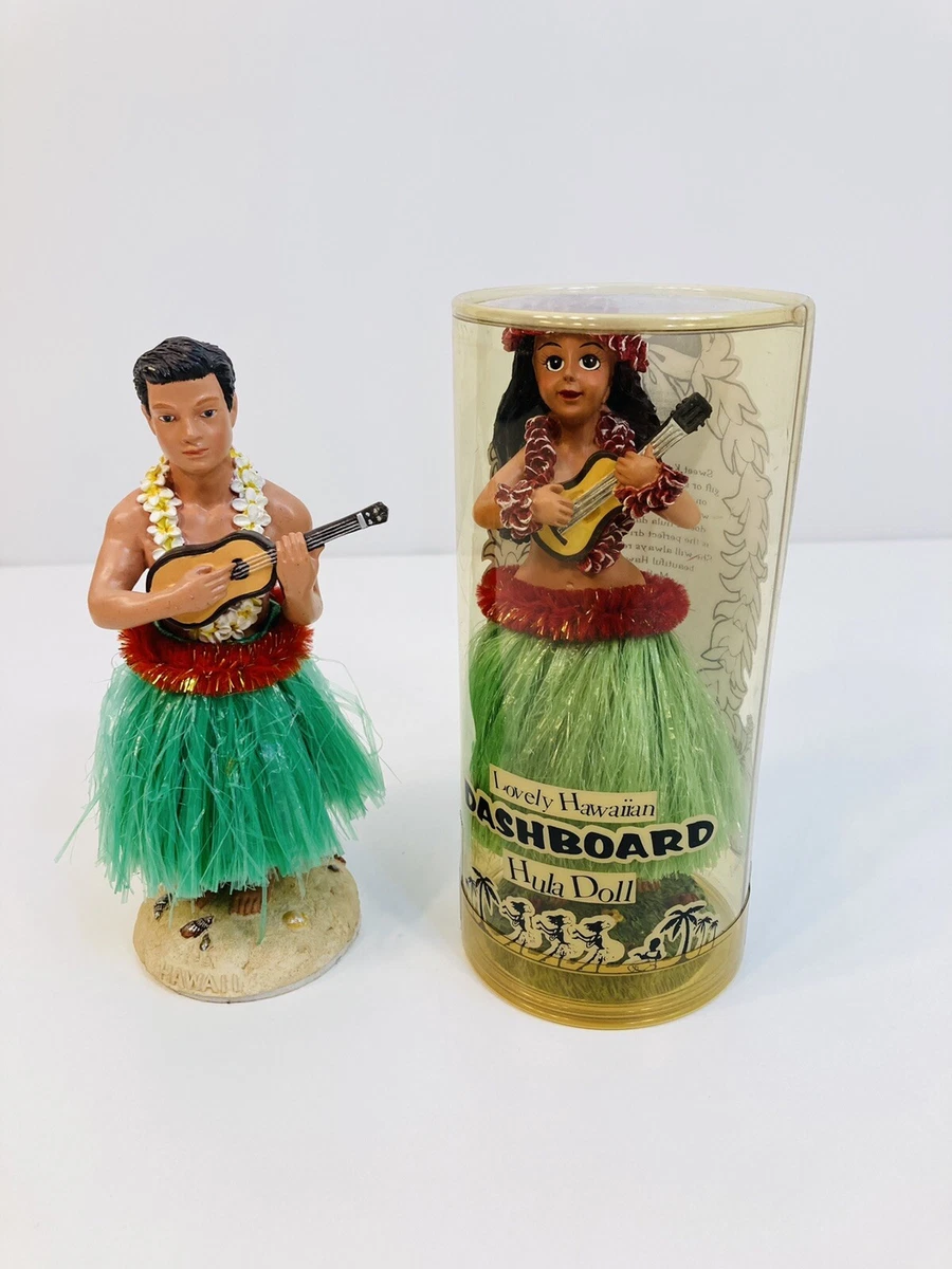 Vintage KC Co. Hawaiian Dashboard Hula Dolls Man & Woman | eBay