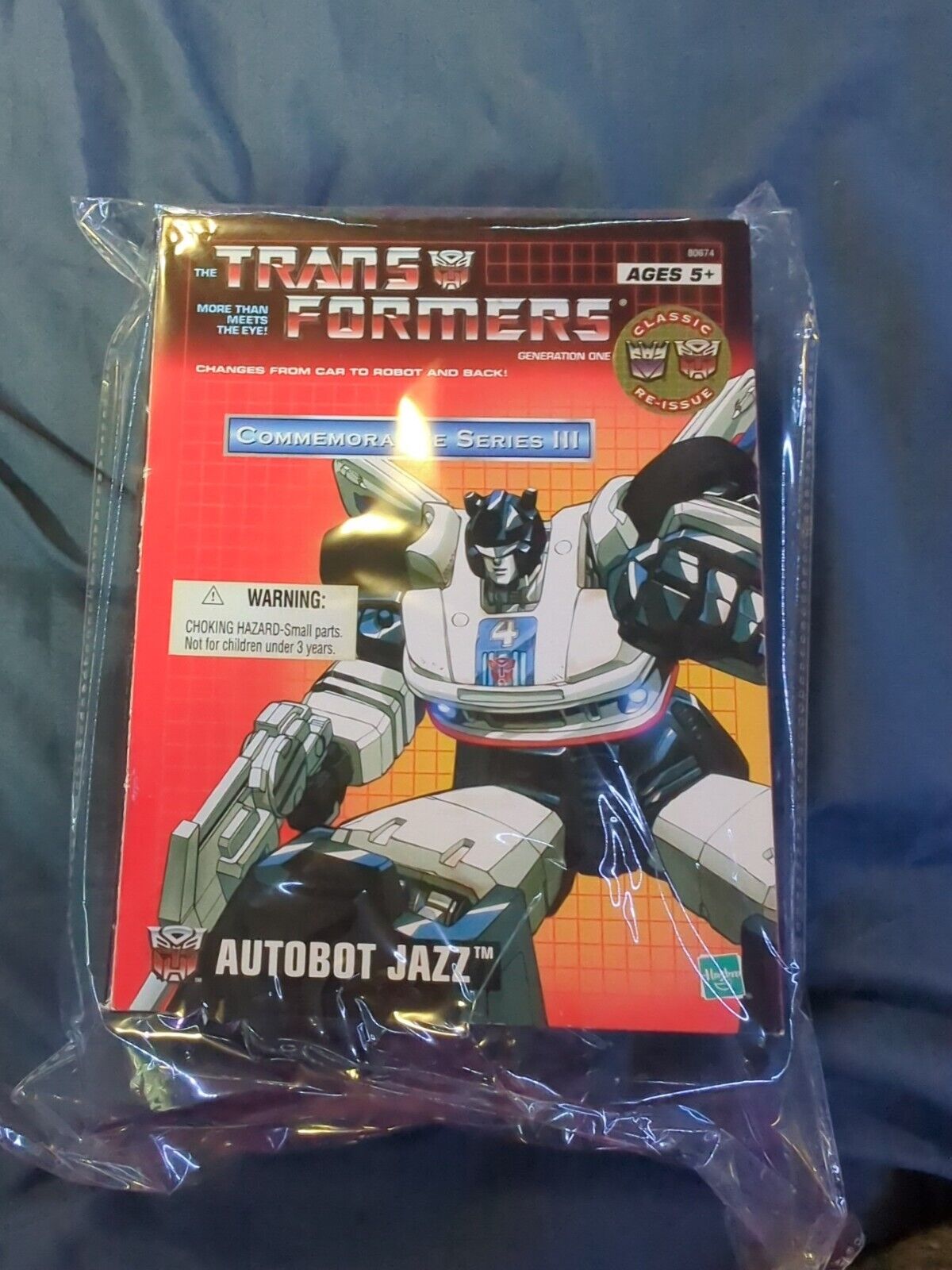 Transformers G1 Commemorative Series III: Autobot Jazz Figure — New Unopened
