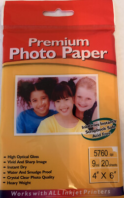 Premium Photo Paper 4  x 6 